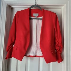 H&M Coral 3/4 Scrunched up Sleeves in Small